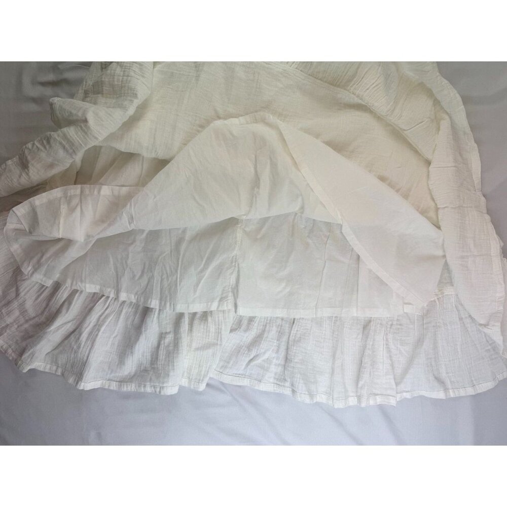 NWT Quince 100% Organic Cotton Gauze Smocked Maxi Skirt Size M - Picture 5 of 10